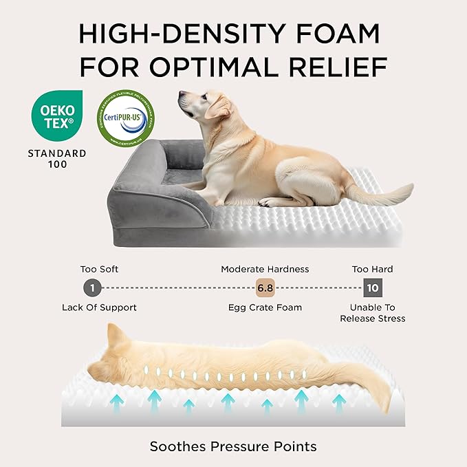 Bedsure Orthopedic Dog Bed Medium Size Dogs