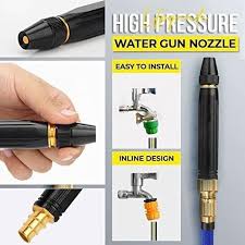High  pressure water Nozzle-Brand Bytes High- Pressure Water Spray Nozzle for Car Garden Lawn Wash Hose Pipe Nozzle