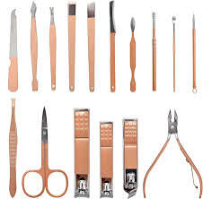 Manicure Pedicure Grooming Kit - Professional 16pcs Manicure Set - Stainless Steel Nail Clipper Set -  Stainless Steel set
