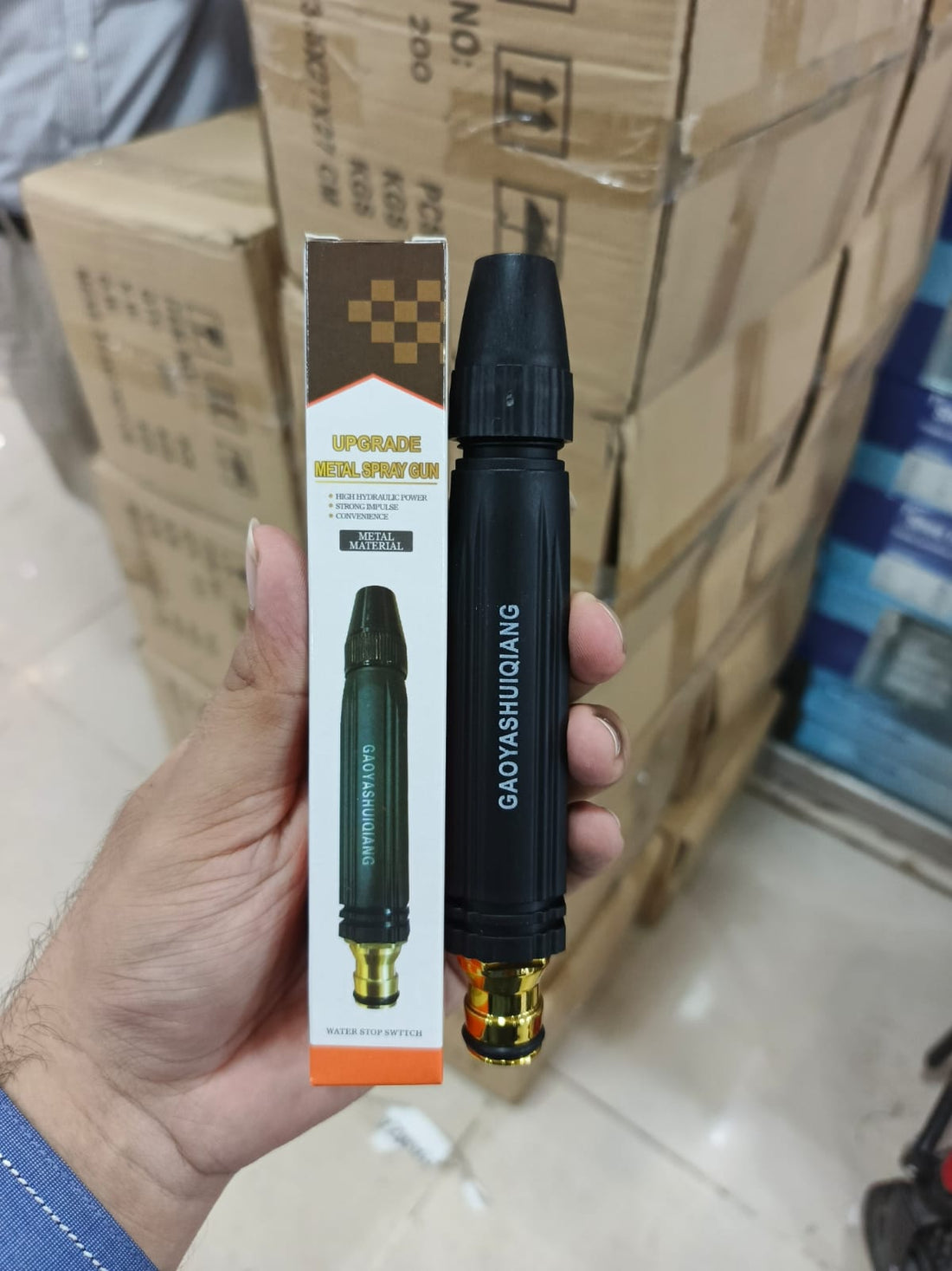 High  pressure water Nozzle-Brand Bytes High- Pressure Water Spray Nozzle for Car Garden Lawn Wash Hose Pipe Nozzle